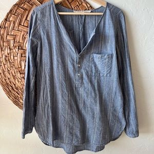 Chambray striped tunic